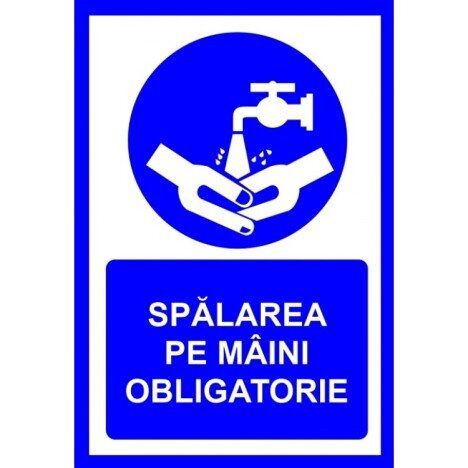 Placuta Spalarea pe maini obligatorie